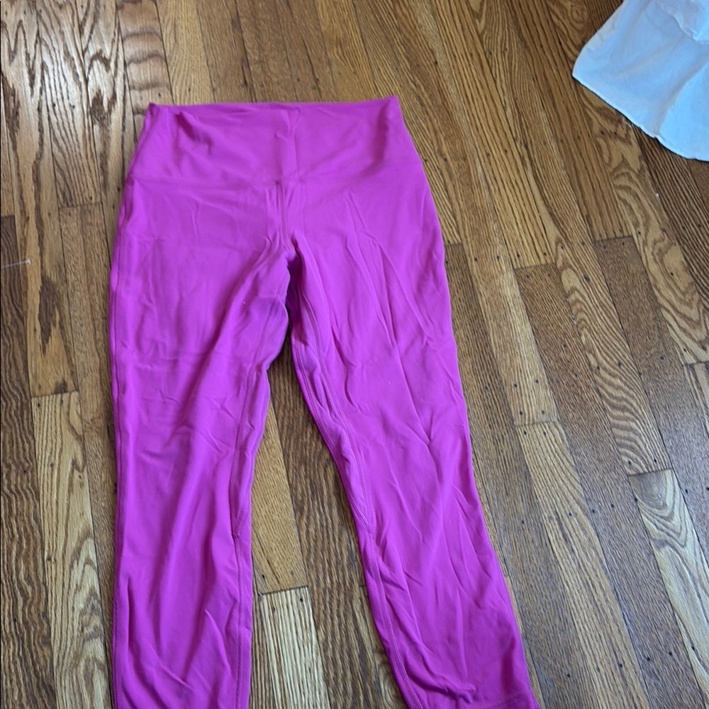 lululemon sonic pink align leggings 25”
